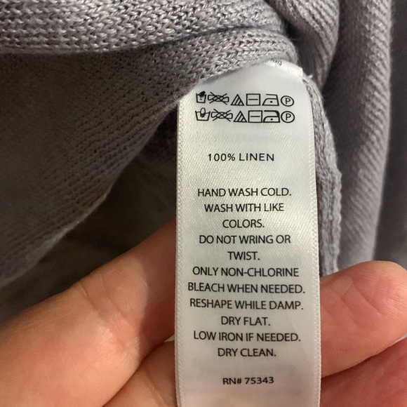 Gorgeous Sigrid Olsen linen poncho in 100%linen in EUC - Picture 3 of 3